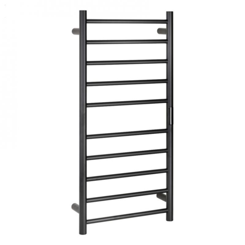 Calorifer electric de baie (suport pentru prosoape) - negru, 450x960 mm, 130W