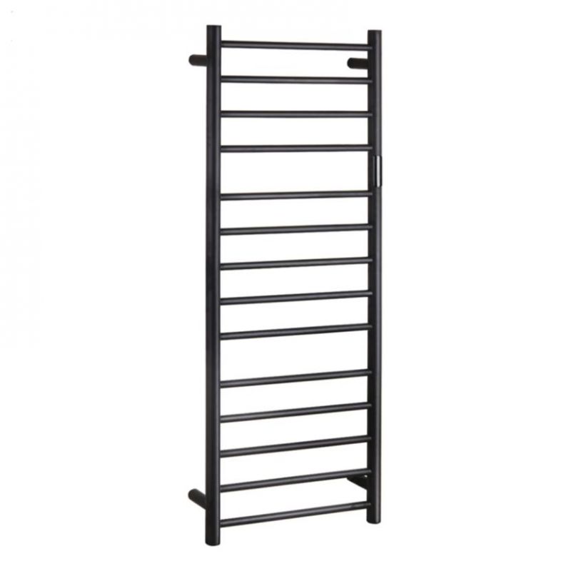 Calorifer electric de baie (suport pentru prosoape) - negru