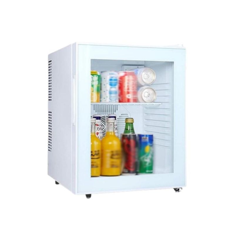 Minibar termoelectric alb - cu ușă de sticlă - 30 l