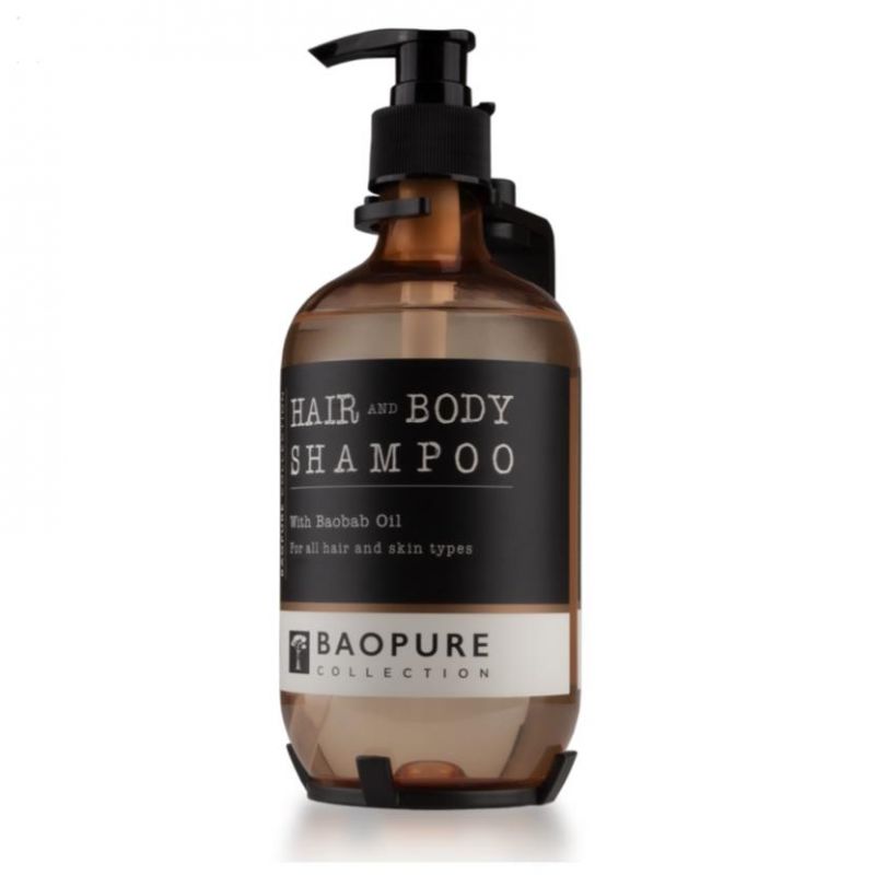 Suport metalic pentru dozator cu pompă – negru, BAOPURE collection