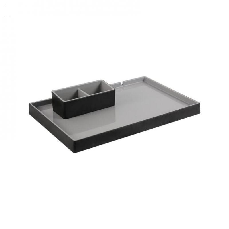 Tavă de bun venit - gri/negru