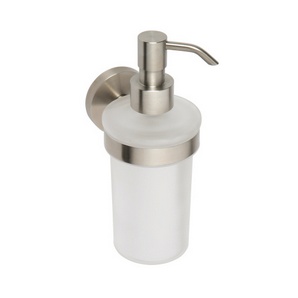 Neo - Dispenser pentru săpun, inox şlefuit şi sticlă mată,  250 ml 