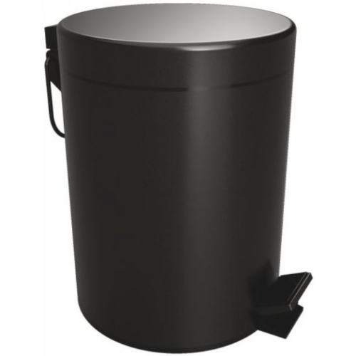 Coș de gunoi negru cu închidere lentă