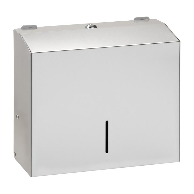 Dispenser prosoape de hârtie, 245 mm, inox mat