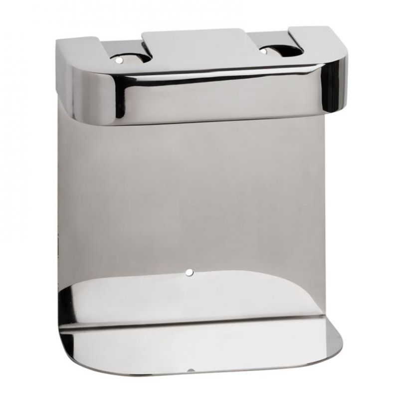 Suport dublu pentru dozator de săpun – rotund, finisaj lucios