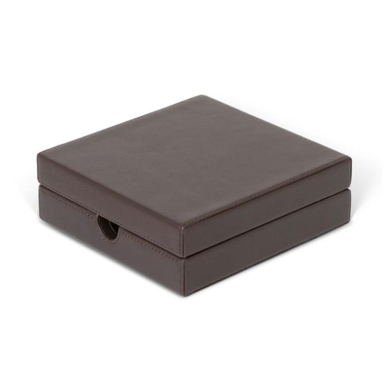 Cutie pentru capsule de cafea și plicuri de ceai cu capac, maro clasic - Yasur