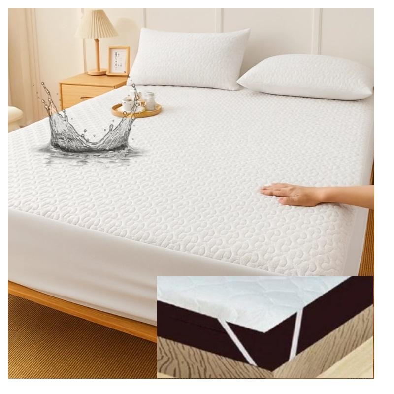 Protecție Saltea Matlasată Impermeabilă Featherlay - Safelay - cu benzi elastice