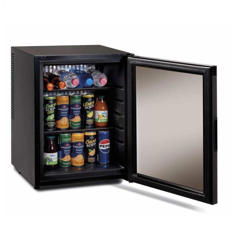 Minibar termoelectric, incorporabil sau independent, cu ușă din sticlă fumurie - 40 litri