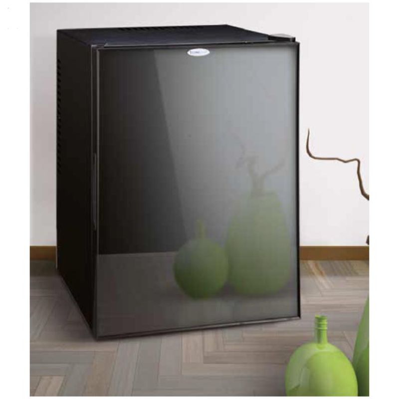 Minibar termoelectric, incorporabil sau independent, cu ușă din sticlă temperată cu efect oglindă - 40 litri